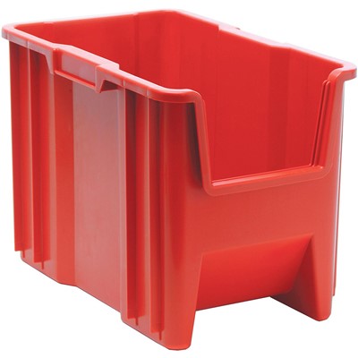 Quantum Giant Red Stacking Bin - Case of 4 QGH600RD
