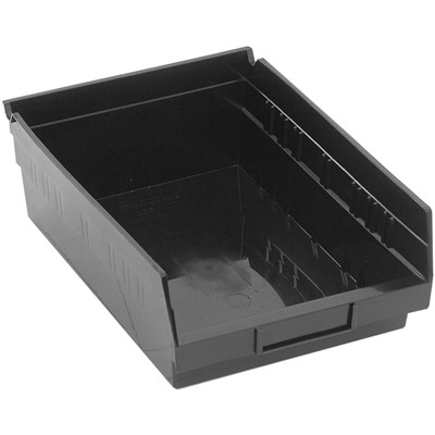 Case of 20 Quantum Storage Shelf Bins with 7 Dividers QSB107BR