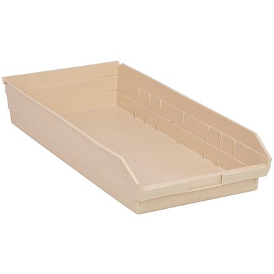 Case of 6 Quantum Ivory Shelf Bins with 7 Dividers QSB116IV