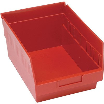 Case of 20 Quantum Red Store-More Shelf Bins QSB207RD