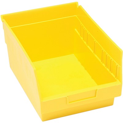 Case of 20 Quantum Yellow Store-More Shelf Bins QSB207YL
