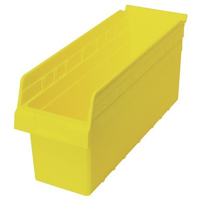 Case of 20 Quantum Storage Yellow 8 Slot Store-More Shelf Bins QSB804YL