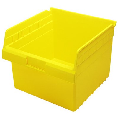 Case of 8 Quantum Yellow 7 Slot Store-More Shelf Bins QSB809YL