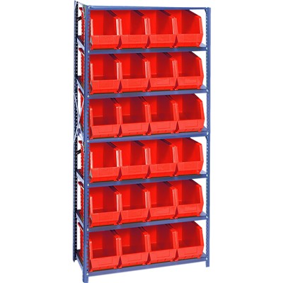 Quantum Giant Green Open Hopper Storage System with 24 Bins