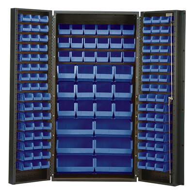 Blue Quantum Storage Cabinet with Bins