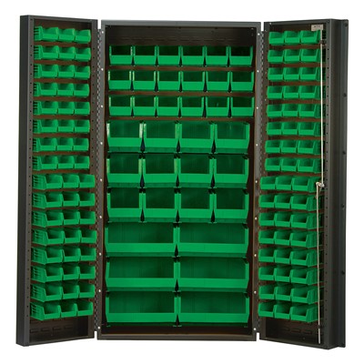 Quantum Green Stroage Cabinet with Bins