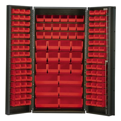 Quantum Red Cabinet with Bins