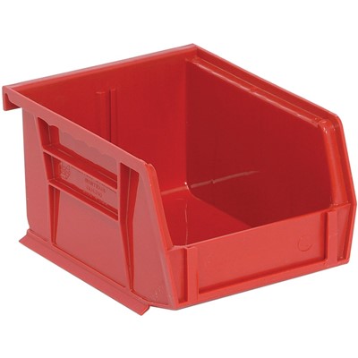 Quantum 5-3/8"x4-1/8"x3" Red Ultra Series Stack & Hang Bins - Case of 24