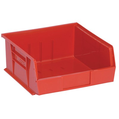 Quantum 10-7/8"x11"x5" Red Ultra Series Stack & Hang Bins - Case of 6