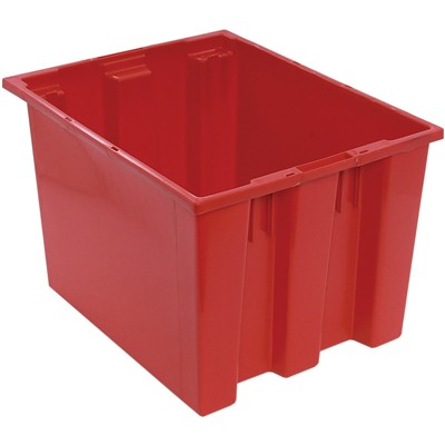 Case of 6 Quantum 13" Red Stack & Nest Totes SNT195RD