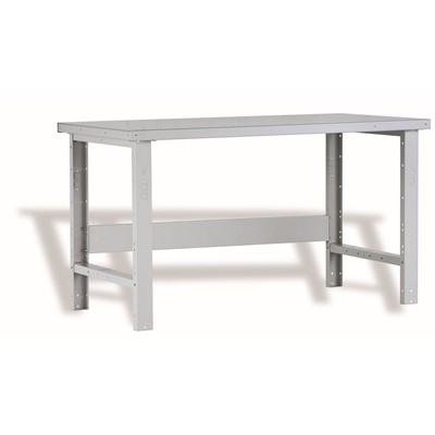 Rousseau 72" x 30" x 34" Light Gray Steel Top Workbench WSA1035-GRY