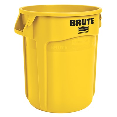 Rubbermaid Vented BRUTE 20 Gallon Yellow Container RCP2620YEL