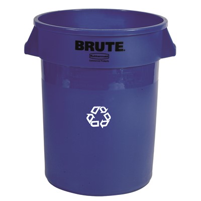 Rubbermaid Vented BRUTE 32 Gallon Blue Container 2632-BLU