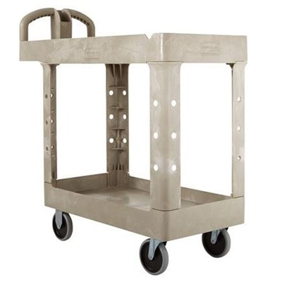 Rubbermaid Utility Cart with Heavy Duty Shelves