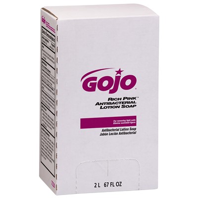 GOJO RICH PINK Antibacterial Lotion Soap - Case of 4