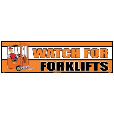 Safety Banner - Watch For Forklifts BT33