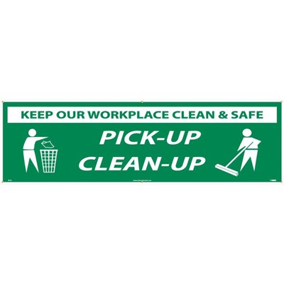 - Motivational Safety Banner Keep Our Workplace Clean and Safe