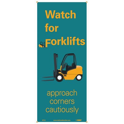 Safety Banner - Watch For Forklifts BT52