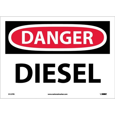 NMC 10x14 DIESEL - Vinyl Danger Sign