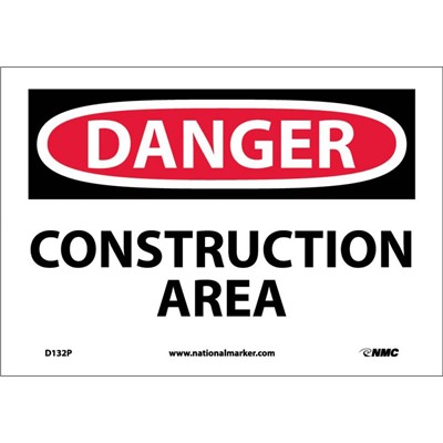NMC 7x10 CONSTRUCTION AREA - Vinyl Danger Sign