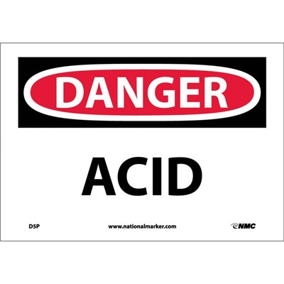 NMC 7"x10" ACID - Vinyl Danger Sign