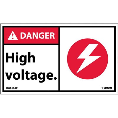Sign 3x5 PS High Voltage w/Graphic - SIG-DGA10AP