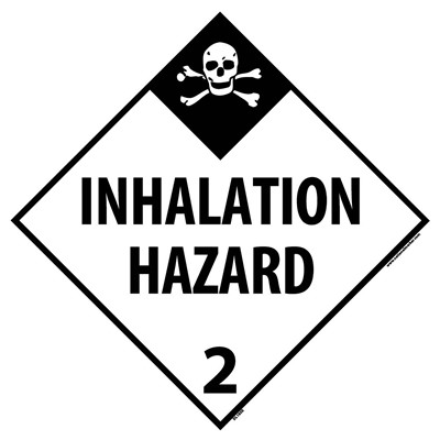 NMC Inhalation Hazard 10.75" Plastic DOT Placard DL105R