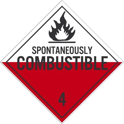 - NMC Spontaneously Combustible 4 DL48 Placard
