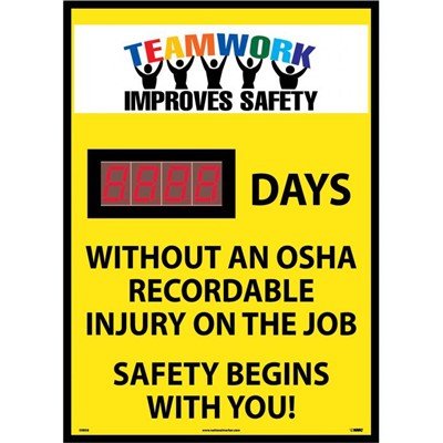Digital Safety Scoreboard - Teamwork Improves Safety DSB58