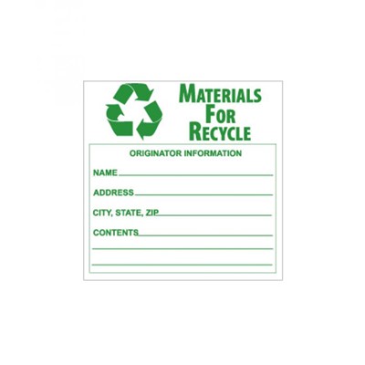 NMC Materials for Recycle Label HW34SL5