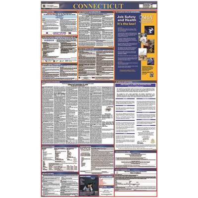 Poster Connecticut Labor Law 40inx24in - SIG-LLP-CT