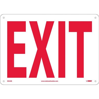 Sign 10x14 AL Exit - SIG-M24AB