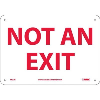 Sign 7x10 RP Not An Exit - SIG-M27R