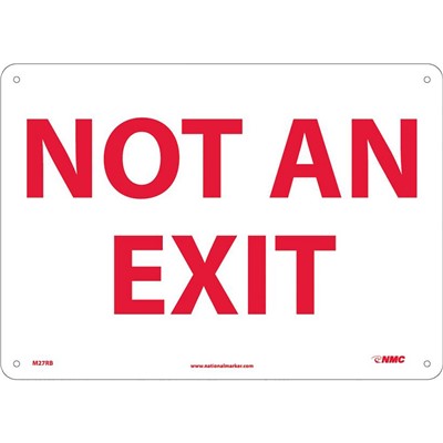 Sign 10x14 RP Not An Exit - SIG-M27RB