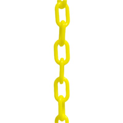 100ft Yellow Plastic Chain PC15Y