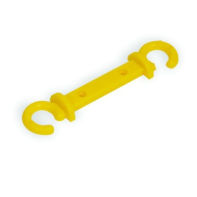 Yellow Plastic C-Hooks - Pack of 5