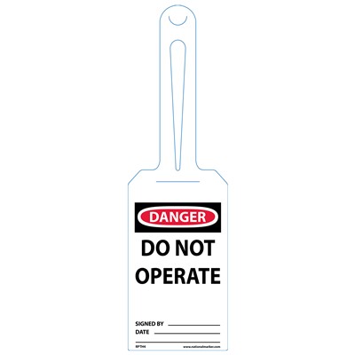 Pack of 25 EZ Hang Tags - Danger Do Not Operate RPTH4