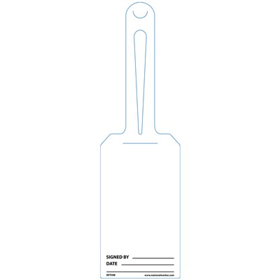 Pack of 25 White EZ Hang Tags - Blank RPTHW