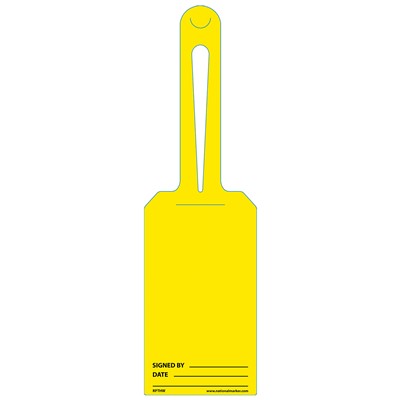 Pack of 25 Yellow EZ Hang Tags - Blank RPTHY