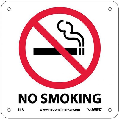 Sign 7x7 RP No Smoking w/Graphic - SIG-S1R