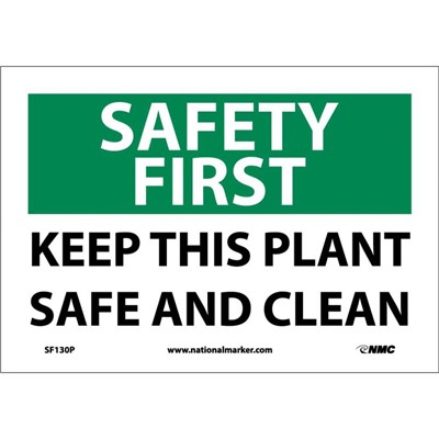 - NMC SF130 Safety First Sign