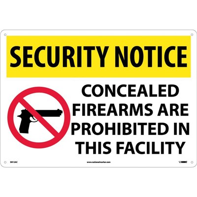 - NMC SN12 Security Notice Sign