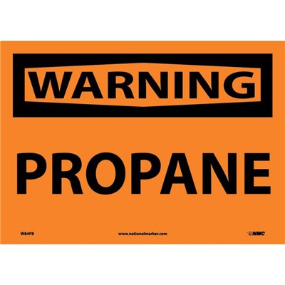 NMC 10"x14" PROPANE - Adhesive Back Warning Sign