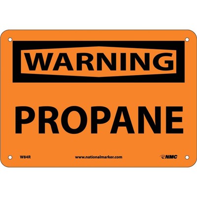 NMC 7"x10" PROPANE - Rigid Plastic Warning Sign