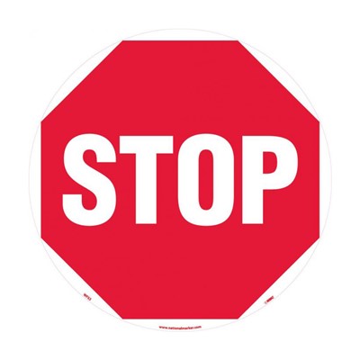 Stop Walk-On Floor Sign WFS3