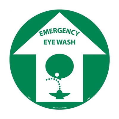 Floor Sign 17in Emergency Eyewash - SIG-WFS5