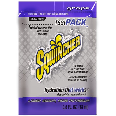 Sqwincher Grape Fast Pack - Box of 50
