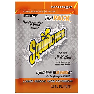 Sqwincher Orange Fast Pack - Box of 50