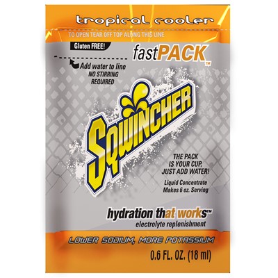 Sqwincher Tropical Cooler Fast Pack - Box of 50