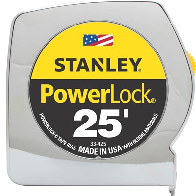 STANLEY PowerLock Classic Tape Measure - 25 Feet